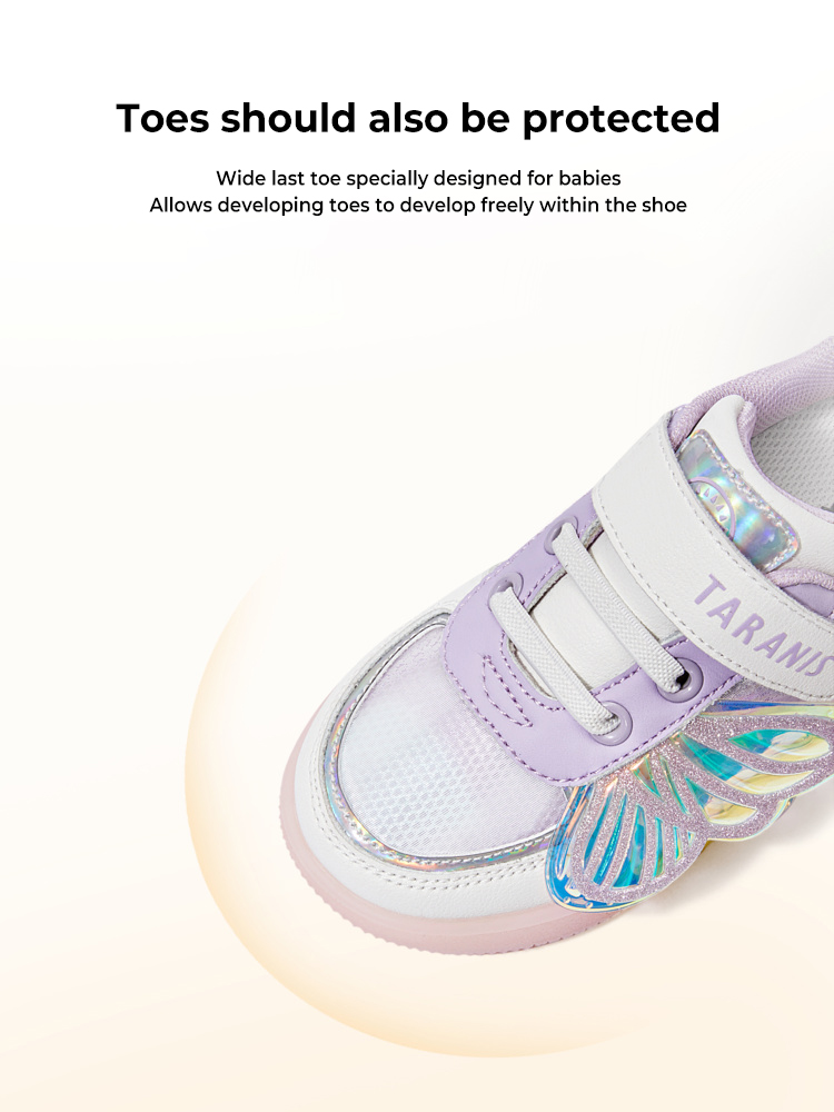 TARANISkids Autumn Rainbow Soft Sole Cool Luminous Shoes