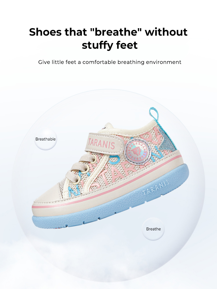 TARANISkids Summer New Toddler Shoes Rubber Soft Sole Comfortable Sports Shoes Mesh Breathable