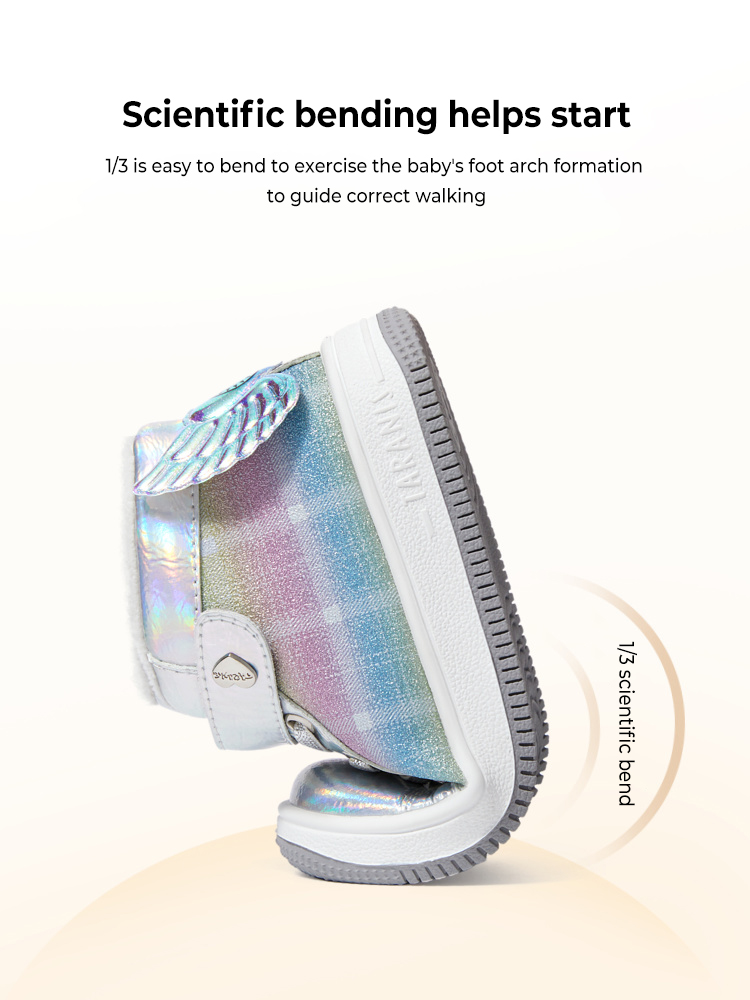 TARANISkids Non-slip Soft Sole Plus Fleece Warm Sneakers