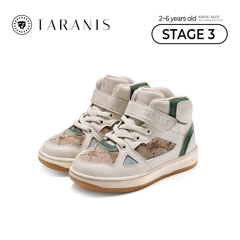 TARANISkids Spring New Non-slip Soft Sole High Top Ankle Support Child
