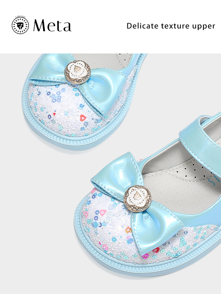 TARANISkMeta Girls' Princess Shoes 2023 Spring New Children's Leather 