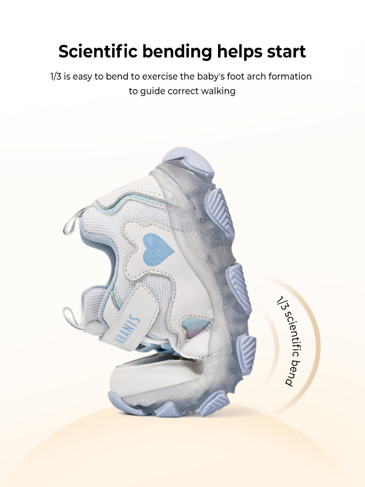 Autumn New Love Flashing Shoes Breathable Light Shoes Soft Sole Light 