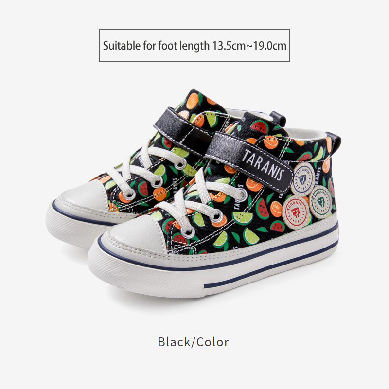 TARANISkids Spring New Three Lions Series Breathable Canvas Shoes
