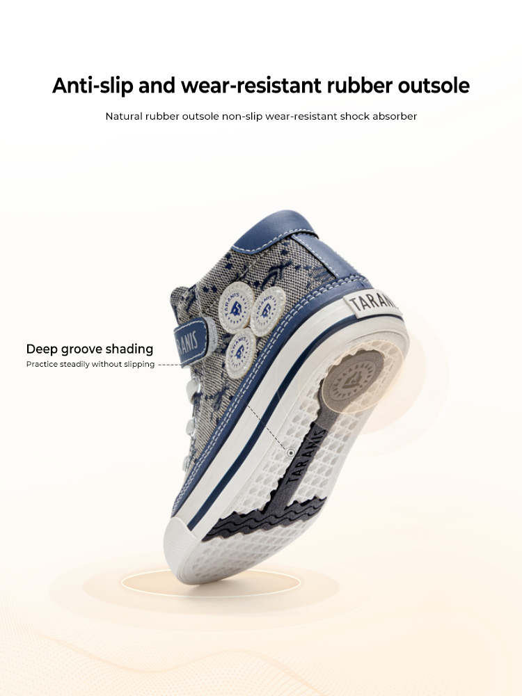 TARANISkids Autumn New High Top Anti Slip Canvas Shoes