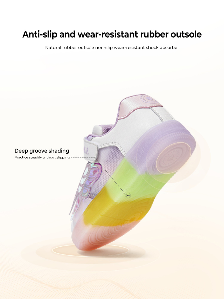 TARANISkids Autumn Rainbow Soft Sole Cool Luminous Shoes