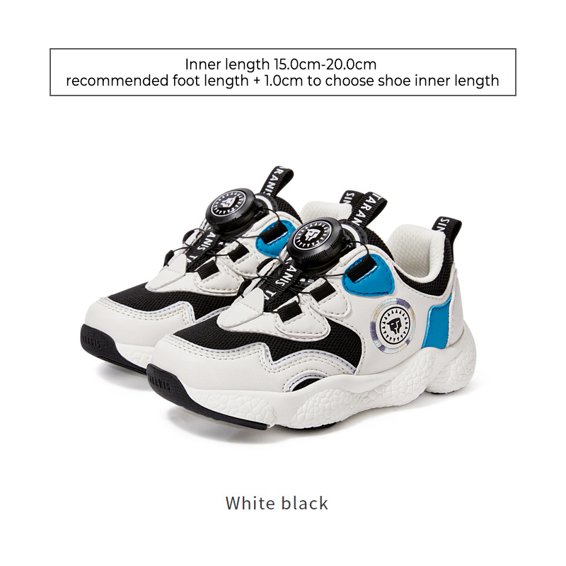 TARANISkids Autumn Mesh Breathable Rotating Buckle Campus Jogging Shoes