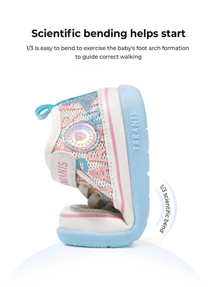 TARANISkids Summer New Toddler Shoes Rubber Soft Sole Comfortable Sports Shoes Mesh Breathable