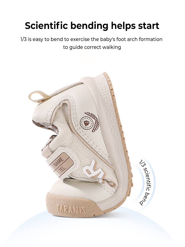 TARANISkids Spring New Non-slip Soft Sole Toddler Bread Shoes