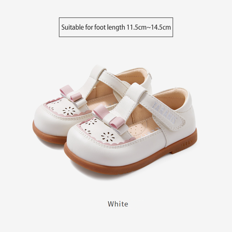 TARANISkids Spring Soft-soled Bowknot Hollow Shoes