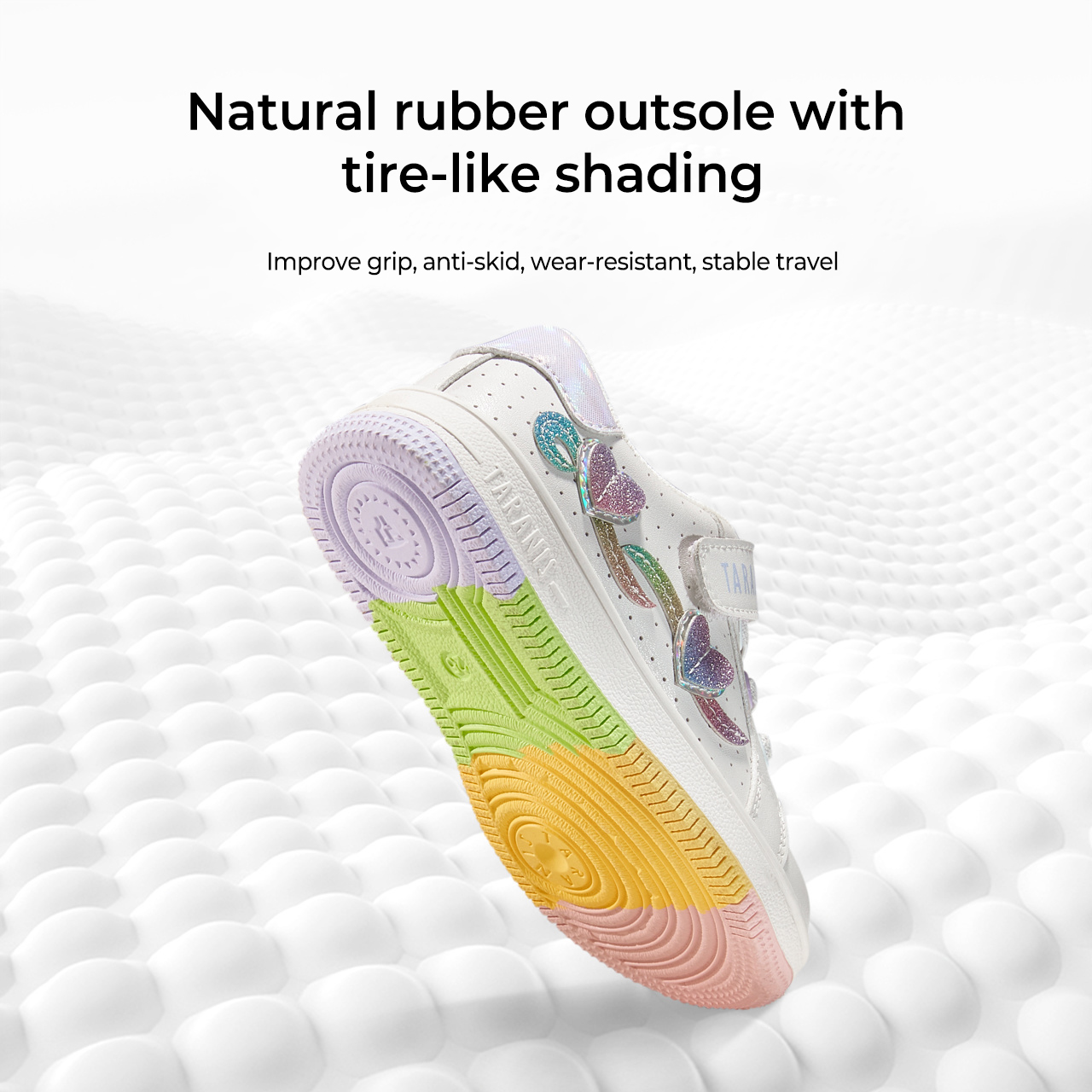 TARANISkids Spring Rainbow Soft Sole Low Top Fashion Casual Shoes