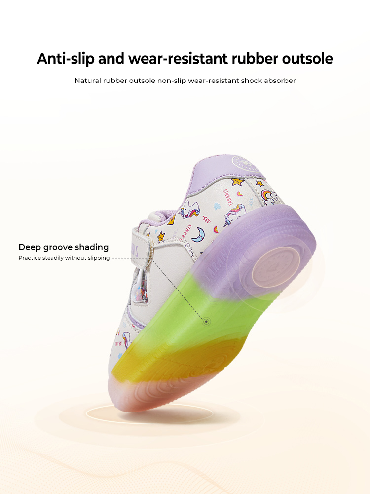 TARANISkAutumn New Breathable White Shoes Soft Bottom Casual Luminous 