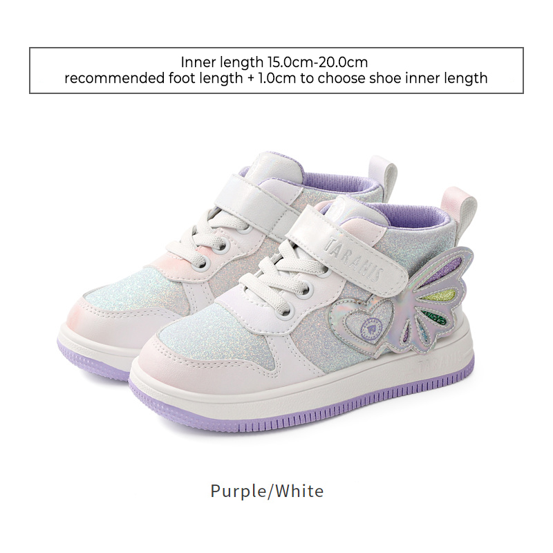 TARANISkids 2022 Autumn New Girls Middle And High Top Casual Retro Non