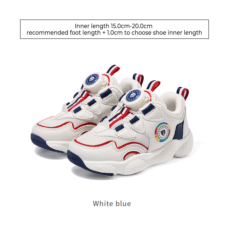 TARANISkids Autumn Mesh Breathable Rotating Buckle Campus Jogging Shoes