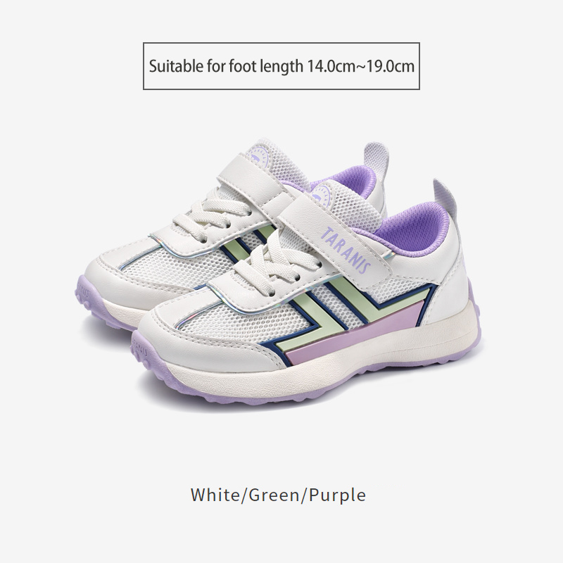 TARANISkids 2023 Spring New Boys and Girls Breathable Non-slip Velcro Soft Sole Sports Shoes