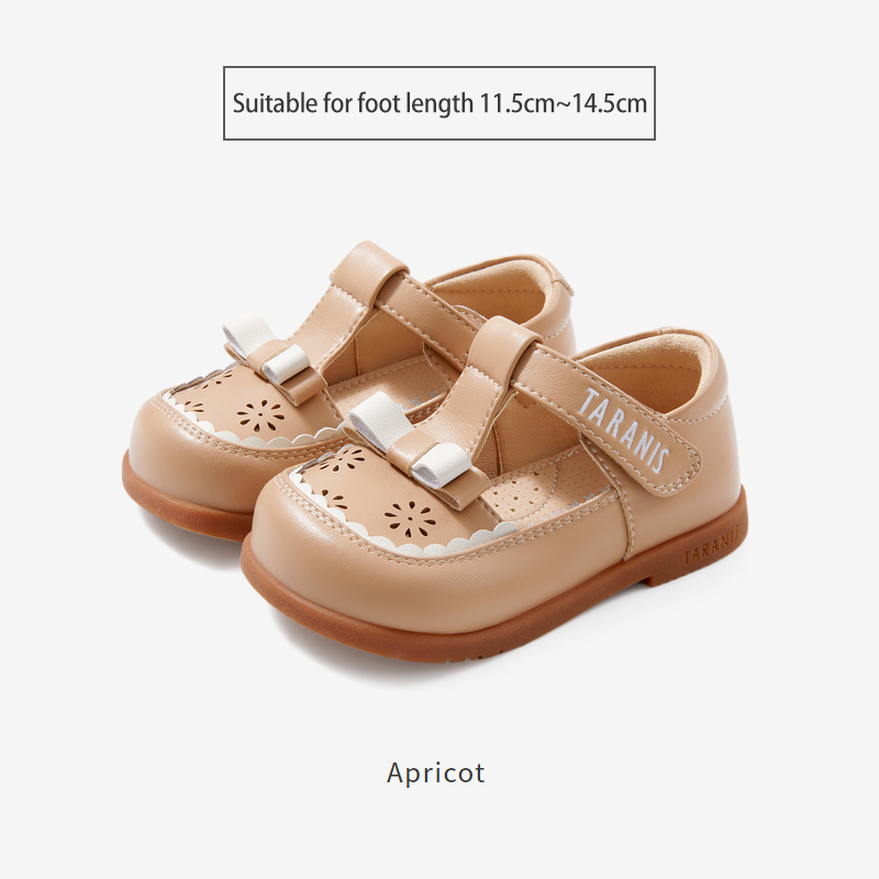 TARANISkids Spring Soft-soled Bowknot Hollow Shoes