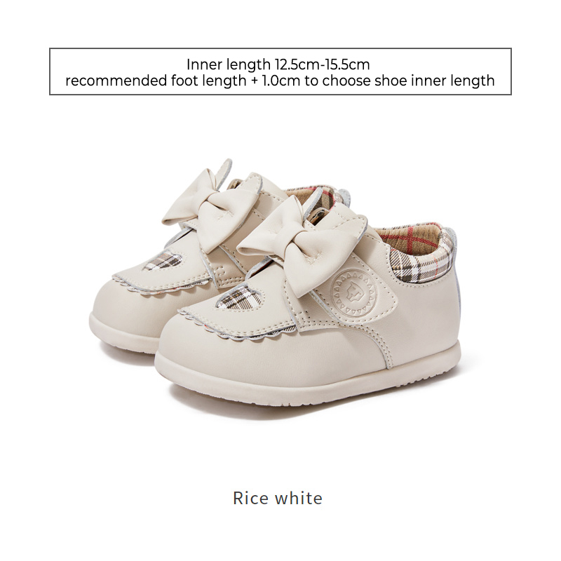 TARANISkids Bowknot Soft Sole Vintage British Style Leather Shoes