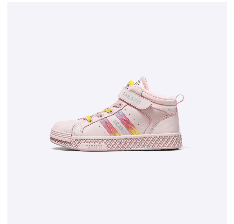 TARANIS winter new fleece men's shoes children's sports shoes high help big children warm cotton shoes soft sole shoes