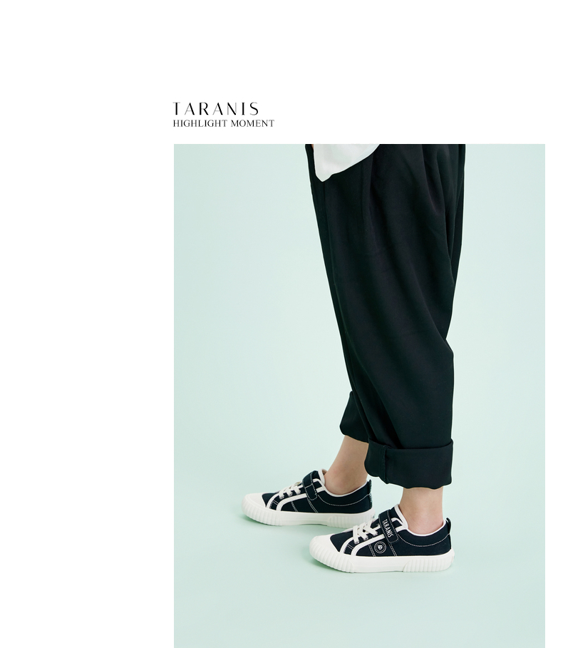 TARANIS Spring new boys' shoes baby canvas shoes children's small white shoes sneakers kindergarten indoor shoes