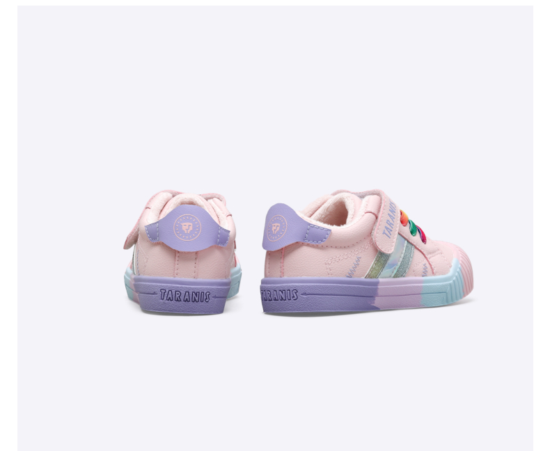 TARANIS Winter new children's shoes boys and babies soft soles shoes with fleece small white shoes girls kindergarten indoor shoes