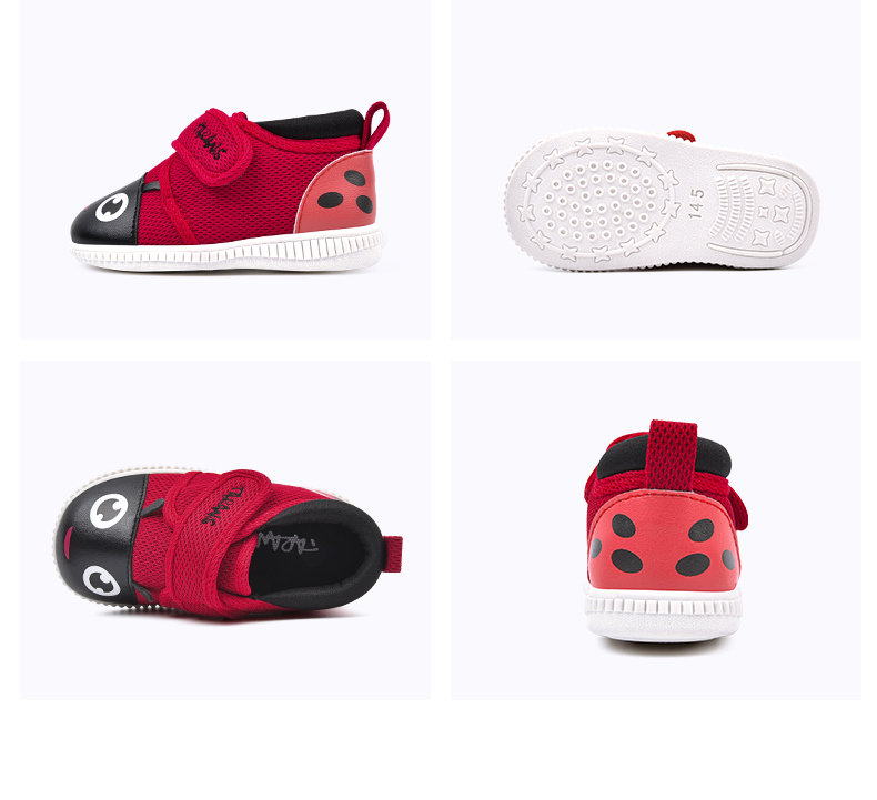 TARANIS Baby toddler shoes soft soles baby called shoes children boys and girls little red shoes 1-2-3 years old