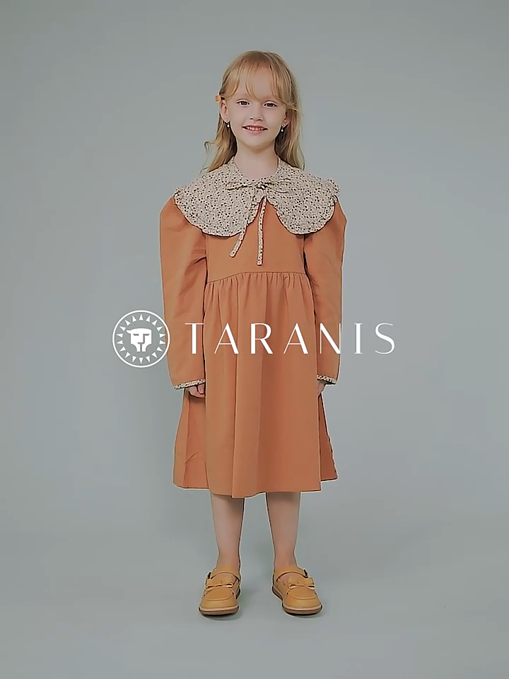 TARANIS Spring New Girls Single Shoe Children Bow Brown Soft Soles Show Shoes Children Princess Shoes