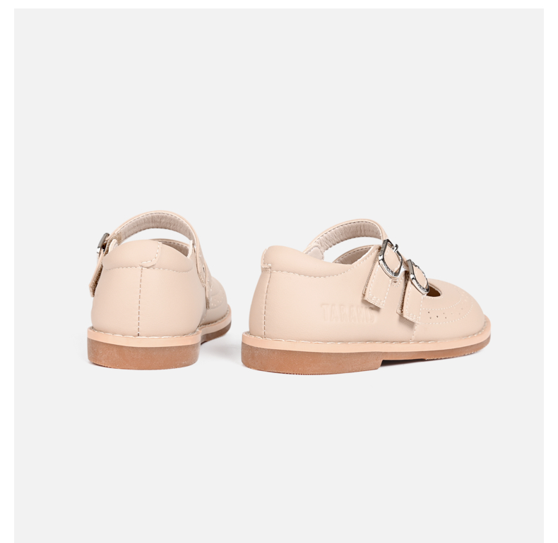 TARANIS Spring New Girls' Shoes Princess Round Head Children's Single Shoes Soft Soles Retro Children's Performance Shoes