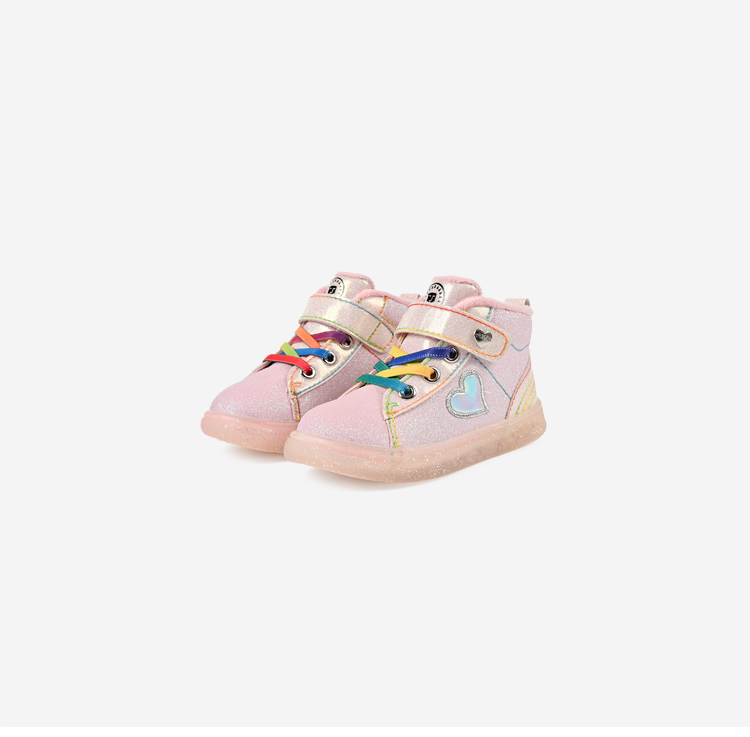 TARANIS Winter New Children's Shoes Girls Jelly Soft Sole Sports Shoes Children's Wooden Shoes with Fleece Warm Casual Shoes