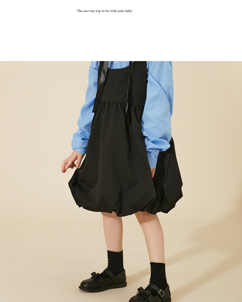 TARANIS New autumn black leather shoes for children girls show leather shoes anti-skid soft bottom students retro small leather shoes