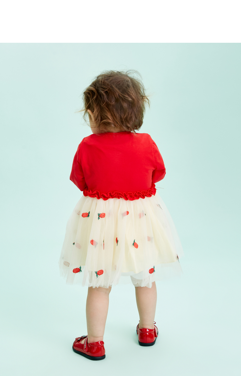 TARANIS Spring new children's shoes female baby princess shoes baby single shoes red bow retro small leather shoes