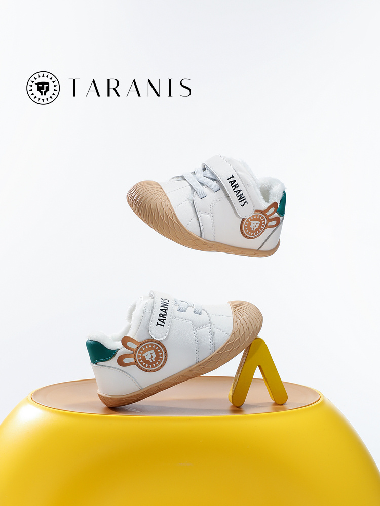 TARANISkids 2022 Winter New Baby Soft Bottom Baotou Indoor Shoes