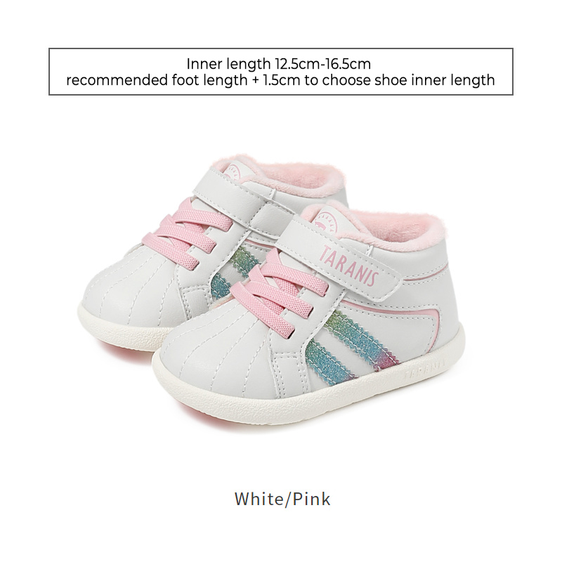 TARANISkids Winter new warm fleece baby soft bottom toddler shoes