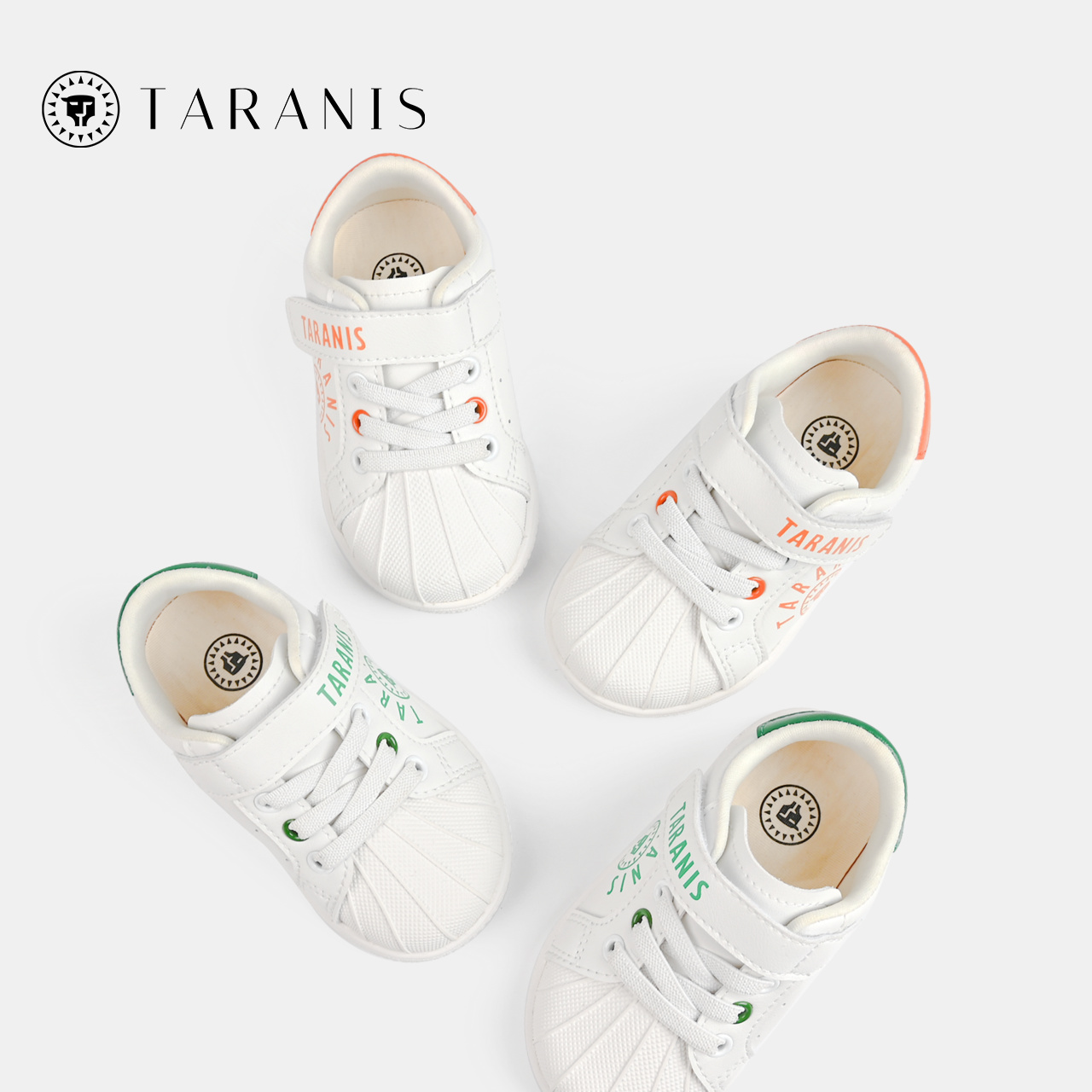 TARANIS Spring new children's shoes boys breathable little white shoes toddler shoes women baby non-slip soft sole functional shoes