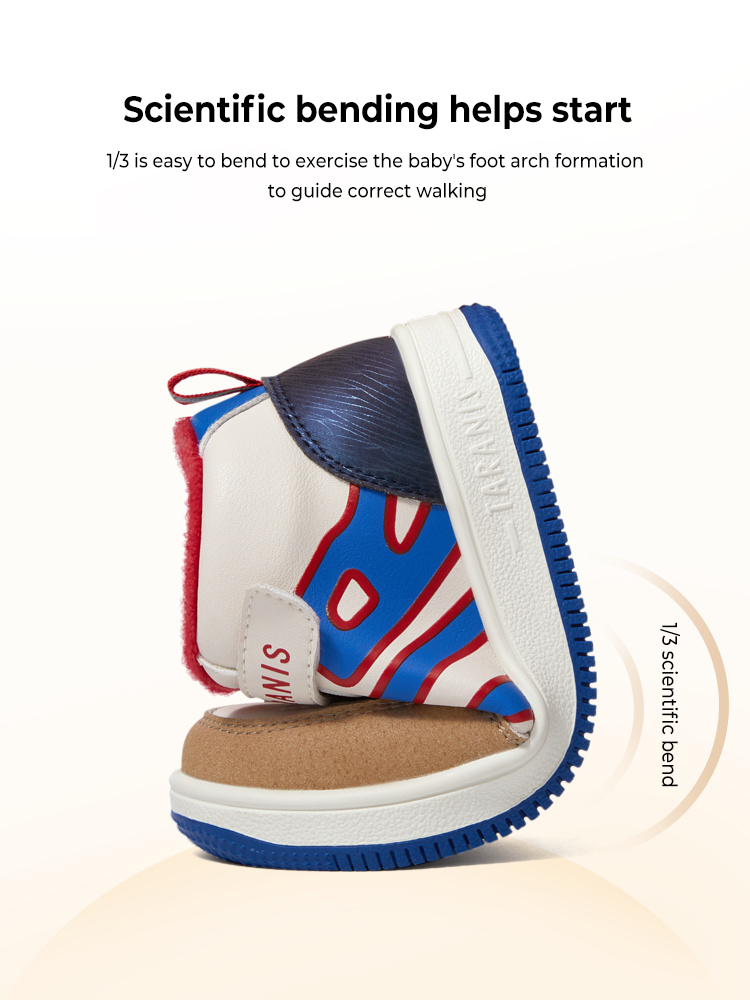 TARANISkids Baby Soft Sole Casual Sneakers Plus Cashmere Functional Sports Shoes
