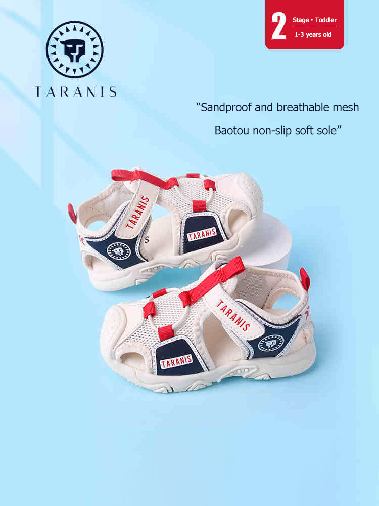 TARANISkids Summer New Soft Bottom Covered Head Functional Sandals
