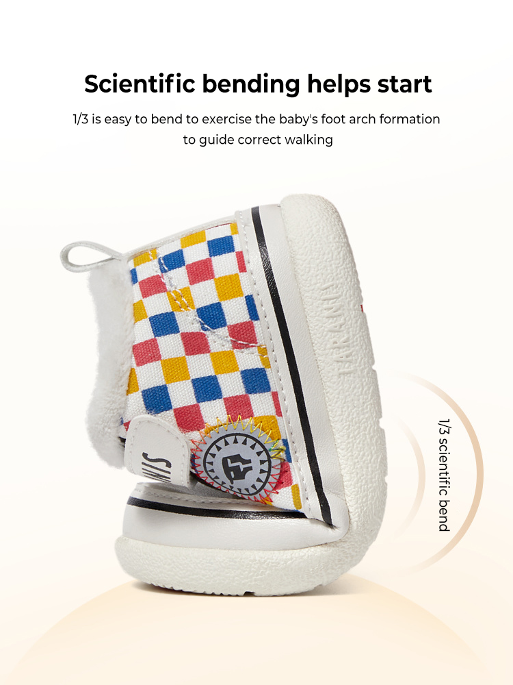 TARANISkids Winter New Children's Shoes Soft Bottom Toddler Shoes Plus Velvet Warm Function Shoes Baby Shoes