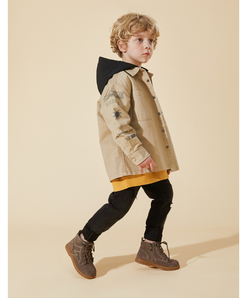 TARANIS Autumn new boys non - slip soft bottom children's boots runway show small short boots single boot