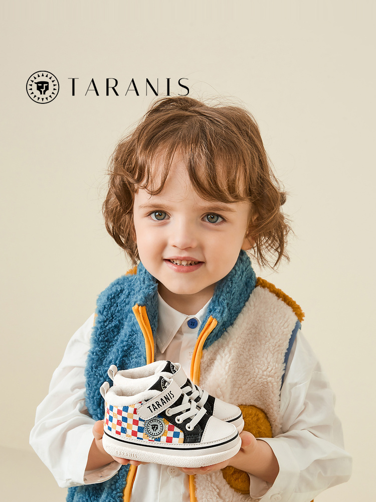 TARANISkids Winter New Children's Shoes Soft Bottom Toddler Shoes Plus Velvet Warm Function Shoes Baby Shoes