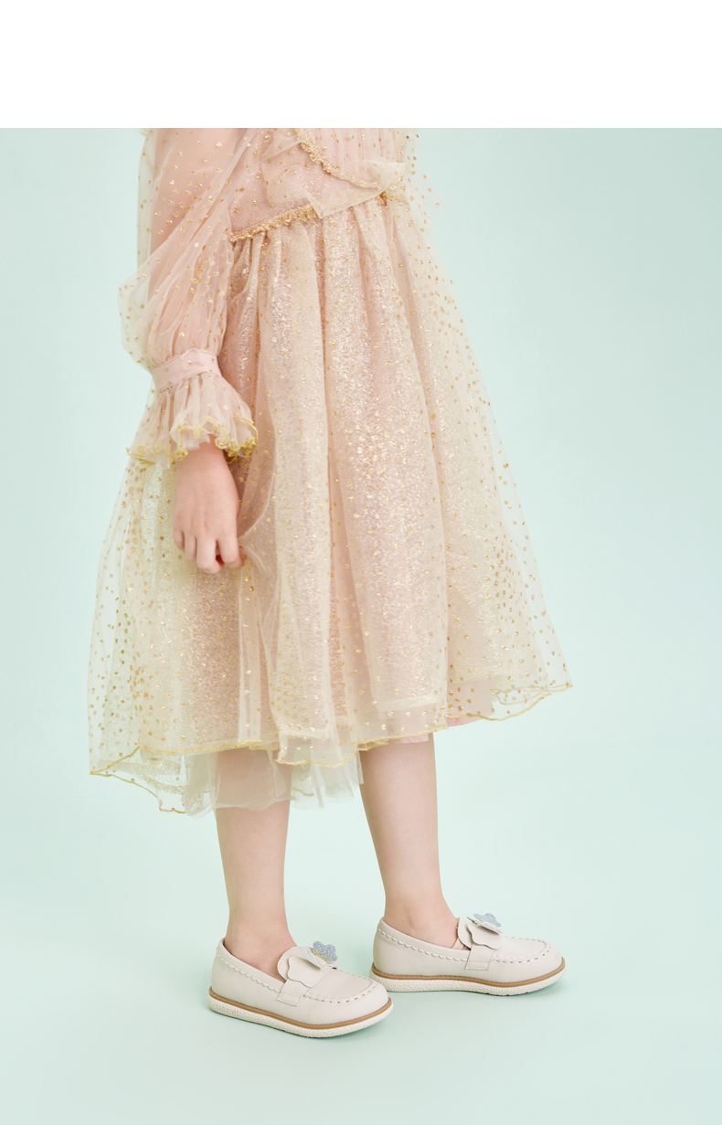 TARANIS Spring new girl shoes baby girl bow princess shoes children's single shoe soft soled shoes