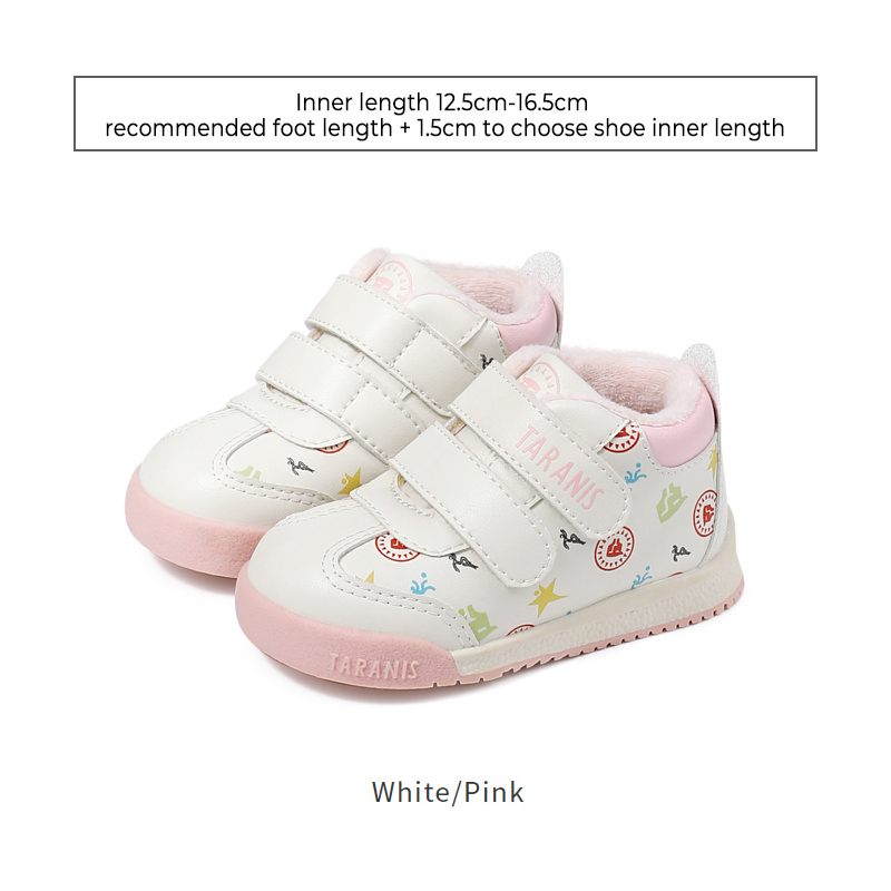 TARANISkids Winter New Toddler Shoes With Fleece To Keep Warm