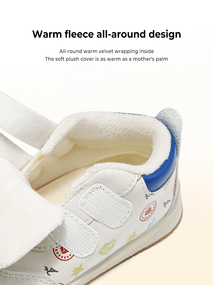 TARANISkids Winter New Toddler Shoes With Fleece To Keep Warm