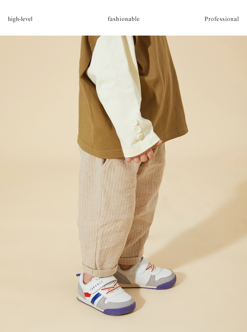 TARANIS Autumn children's shoes new men's baby walking shoes non-slip soft bottom bread shoes breathable sports shoes