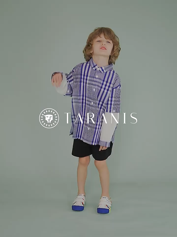 TARANIS Spring New Boys' Shoes Kindergarten Indoor Shoes Children's Leisure Rainbow Canvas Children's Board Shoes