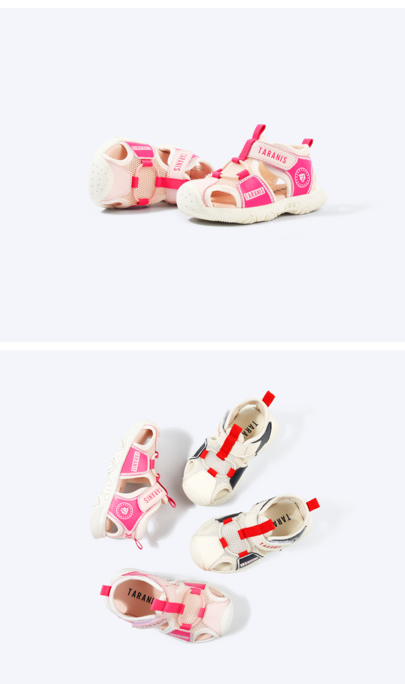 TARANISkids Summer New Soft Bottom Covered Head Functional Sandals