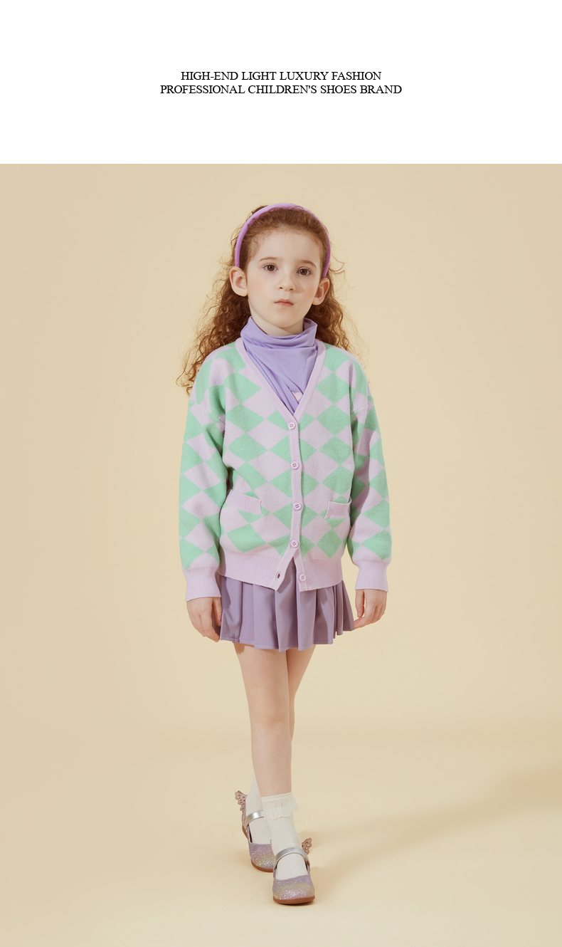 TARANIS Autumn western style children's small shoes show crystal princess shoes non-slip soft sole single shoes