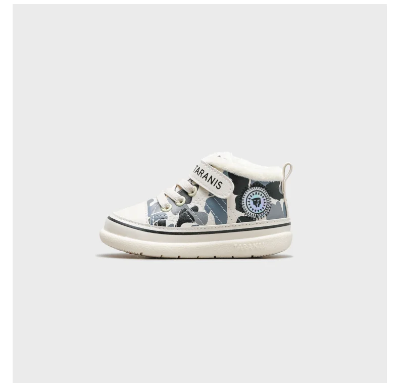 TARANIS 211 Winter Warm Children's Shoes Women Baby Fleece Shoes Children Sports Shoes Soft Soles Cotton Shoes Boys