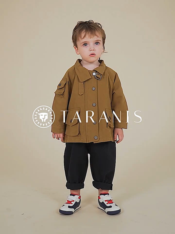 TARANIS Winter new children's shoes plus velvet winter shoes bread shoes two cotton shoes boys baby soft sole sports shoes