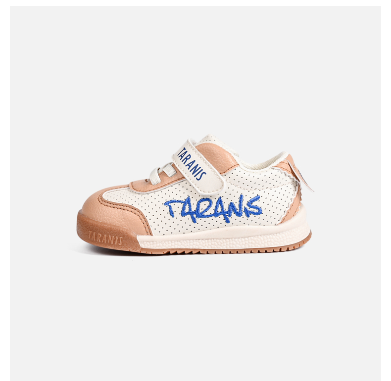 TARANIS Spring new children's shoes boys soft bottom toddler shoes breathable punch functional shoes children's bread shoes