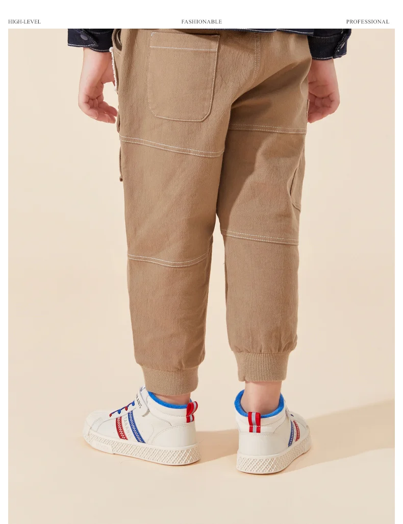 TARANIS winter new fleece men's shoes children's sports shoes high help big children warm cotton shoes soft sole shoes