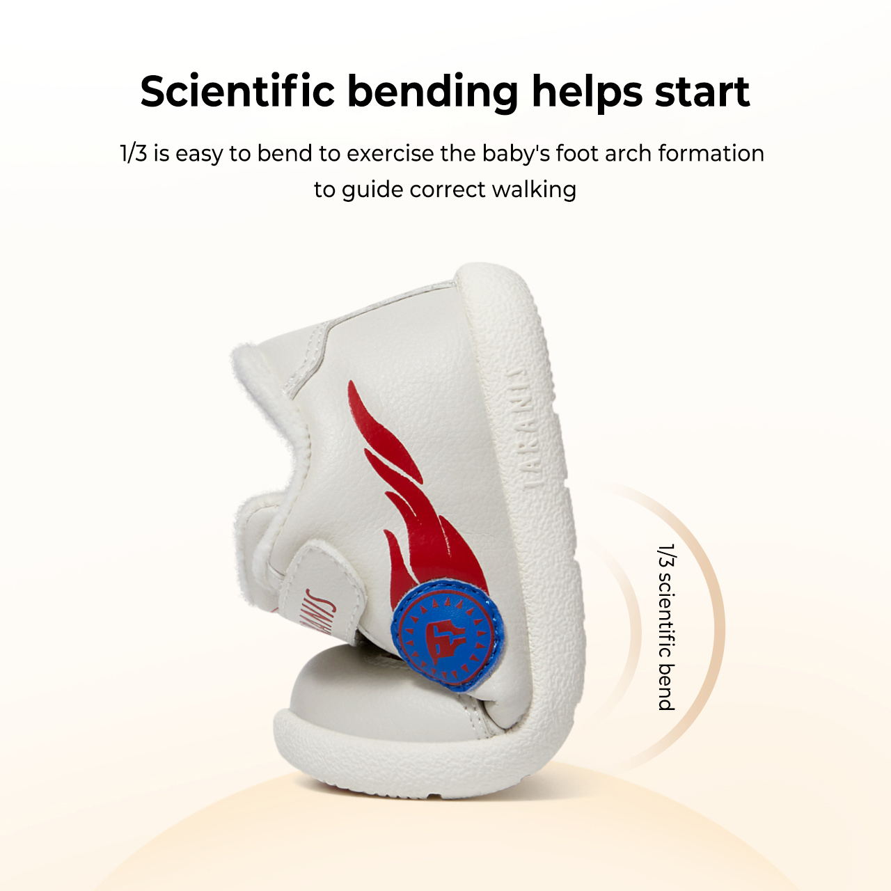 TARANISkids Winter New Children's Shoes Baby Toddler Shoes Male Baby Casual Sports Shoes Soft Velvet Shoes Functional Shoes