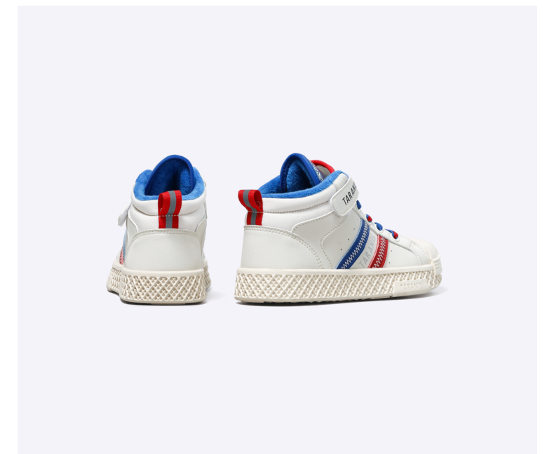 TARANIS winter new fleece men's shoes children's sports shoes high help big children warm cotton shoes soft sole shoes